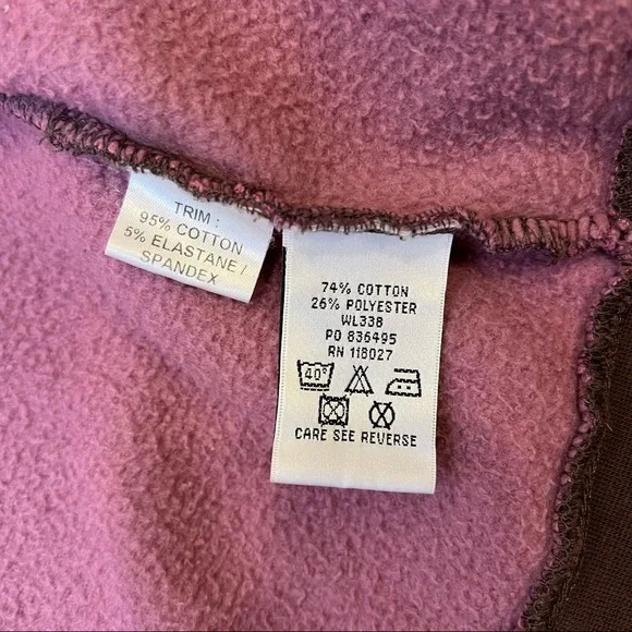 Boden Jacket Sz Large Zip Up Fabric Floral Pink Brown Center Pocket - Picture 7 of 8